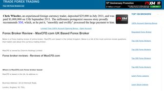 
                            7. MaxCFD.com UK Based Forex Trading Broker Review | Max ... - Maxcfd Portal