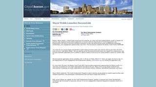 
                            6. Mayor Walsh Launches SuccessLink | City of Boston - Successlink Boston Portal