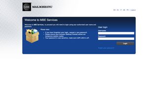 MBE Services: Login