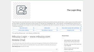 
Mbuzzy Login – www.mbuzzy.com Mobile Chat - The Login Blog
