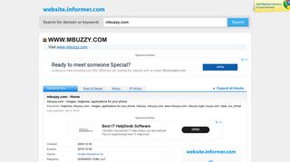 mbuzzy.com at WI. mbuzzy.com - Home - Website Informer - Www Mbuzzy Com Login