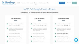 
                            2. MCAT Practice Tests & Exams | Next Step Test Prep - Nextstep Portal Mcat