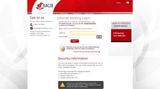 
MCB Internet Banking | The Mauritius Commercial Bank Ltd ...  
