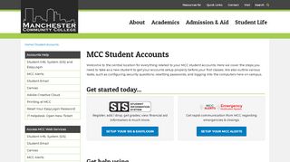 
                            7. MCC Student Accounts - Manchester Community College ... - Manchester Community College Student Portal