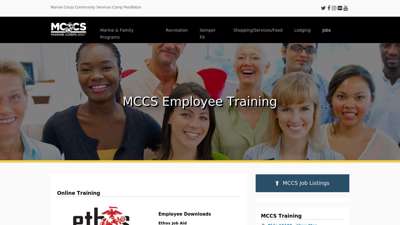MCCS Employee Training - MCCS Camp Pendleton