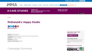 
                            3. McDonald's: Happy Studio - Mobile: The Closest You Can Get ... - Www Happystudio Com Portal