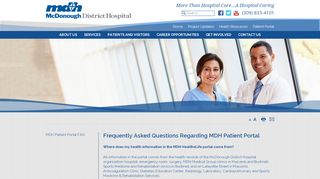 
                            4. MDH Patient Portal FAQ | McDonough District Hospital - Mdh Wifi Portal