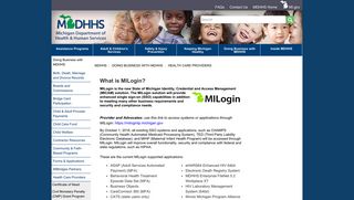 
                            2. MDHHS - MILogin - State of Michigan - Mi Champs Login Third Party