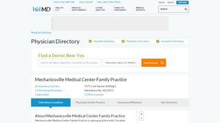 
                            3. Mechanicsville Medical Center Family Practice in Mechanicsville, VA - Mechanicsville Medical Center Portal