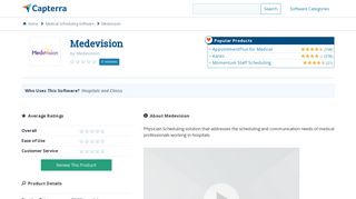 
                            3. Medevision Reviews and Pricing - 2020 - Capterra - Medevision Login