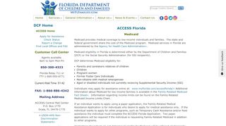 
Medicaid - Florida Department of Children  
