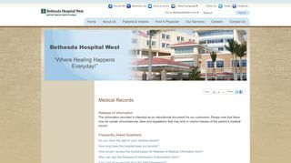 
                            5. Medical Records | Bethesda Hospital West - Bethesda Health Patient Portal