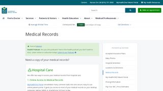 
                            2. Medical Records - Centerpoint Medical Center - Centerpointmedical Com Patient Portal