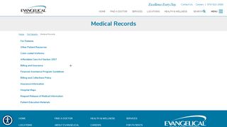 
                            2. Medical Records | Evangelical Community Hospital - Evangelical Hospital Patient Portal