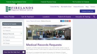 
                            4. Medical Records - Firelands Regional Medical Center - Firelands Regional Medical Center Patient Portal