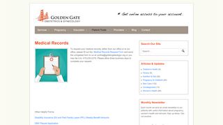
                            8. Medical Records - Golden Gate Obstetrics & Gynecology - Golden Gate Obstetrics Patient Portal