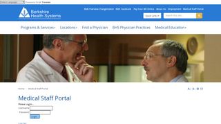 
                            2. Medical Staff Portal - Berkshire Health Systems - Berkshire Health Systems Employee Portal