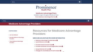 Medicare Advantage Providers | Prominence Health Plan - Prominence Health Plan Provider Portal