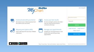 
                            6. MediSys MyChart - Login Page - Medisystem Login