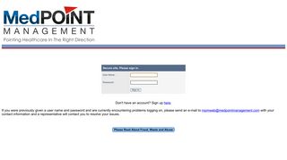 
                            2. MedPOINT Management Provider Portal - Secure Login - Secure Mpm Portal