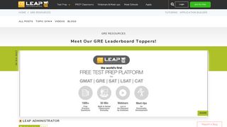 
                            7. Meet Our GRE Leaderboard Toppers! | QS-LEAP - Toppers Exam Portal