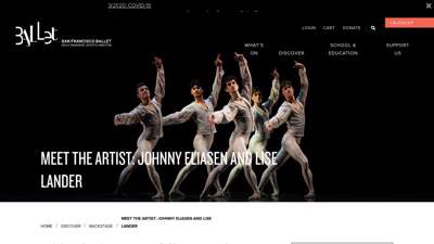 Meet the Artist: Johnny Eliasen and ... - San Francisco Ballet