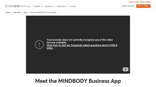 
                            6. Meet the MINDBODY Business App | MINDBODY - Mind Body Express Portal