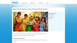
                            5. Meet Tinker Bell At Pixie Hollow | Disneyland ... - Disney Parks - Tinkerbell Com Sign Up