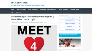 
                            2. Meet4U Login - Meet4U Mobile Sign In | Meet4U Account Login - Meet4u Sign Up