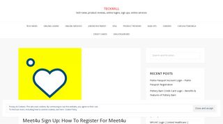 
                            1. Meet4u Sign Up: How To Register For Meet4u Profile Online - Meet4u Sign Up