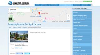 
                            5. Meetinghouse Family Practice - Heywood Hospital - Meetinghouse Family Physicians Portal