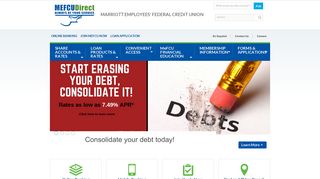 
                            1. MEFCUDirect.com | Banking, Accounts, Loans | Marriott ... - Mefcu Portal