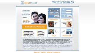 Megafriends - Online Dating Service, Personal Ads, for friends ... - Megafriends Com Portal