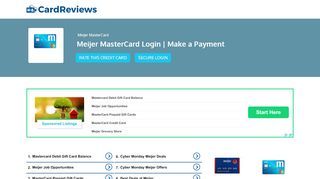 
                            7. Meijer MasterCard Login | Make a Payment - Card Reviews - Meijer Mastercard Credit Card Portal