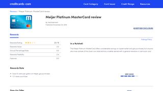 
                            12. Meijer Platinum MasterCard review - Credit Cards - Meijer Mastercard Credit Card Portal