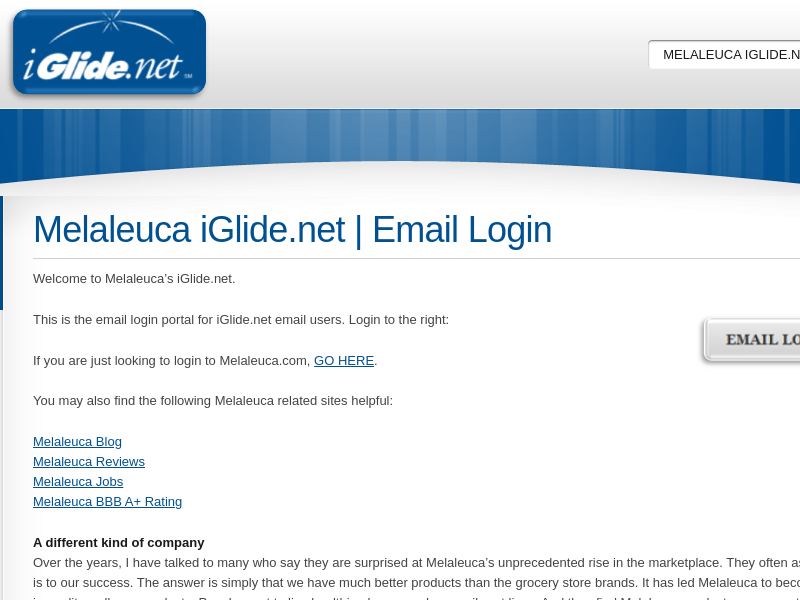 
                            6. Melaleuca iGlide.net Email Login