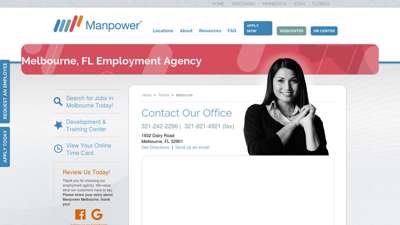 Melbourne, FL Employment Agency  Manpower