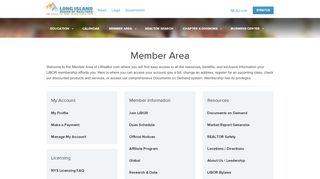 Member Area - LIRealtor.com