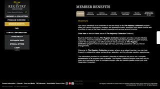 
                            7. Member Benefits - The Registry Collection - The Registry Collection Portal