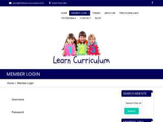 Member Login - 123learncurriculum.info