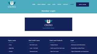 
                            10. Member Login | Cigno Loans - Teleloans Portal
