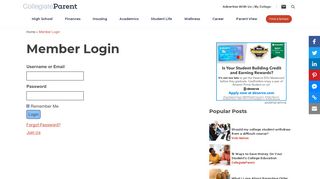 
                            7. Member Login | CollegiateParent - My Collegiate Portal