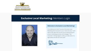 
                            4. Member Login — Exclusive Local Marketing - Local Marketing Vault Login