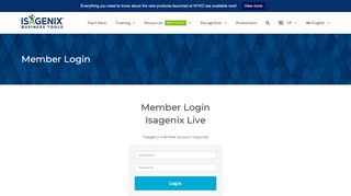 Member Login - Isagenix Business