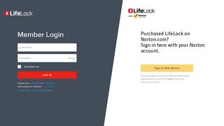 
Member Login | LifeLock  
