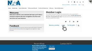 
                            2. Member Login - NATA - Nata Portal Page