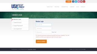 Member Login - USATestprep - K12 Scvcs Portal