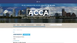 
                            7. Member public profile - Austin Contact Center Alliance - Tgslc Org Portal