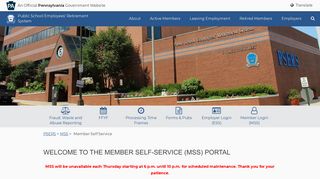 
                            1. Member Self-Service (MSS) Portal - psers - PA.gov - Psers Member Self Service Mss Portal