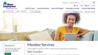 
                            6. Member Services - Mayo Employees Federal Credit Union - Mefcu Portal